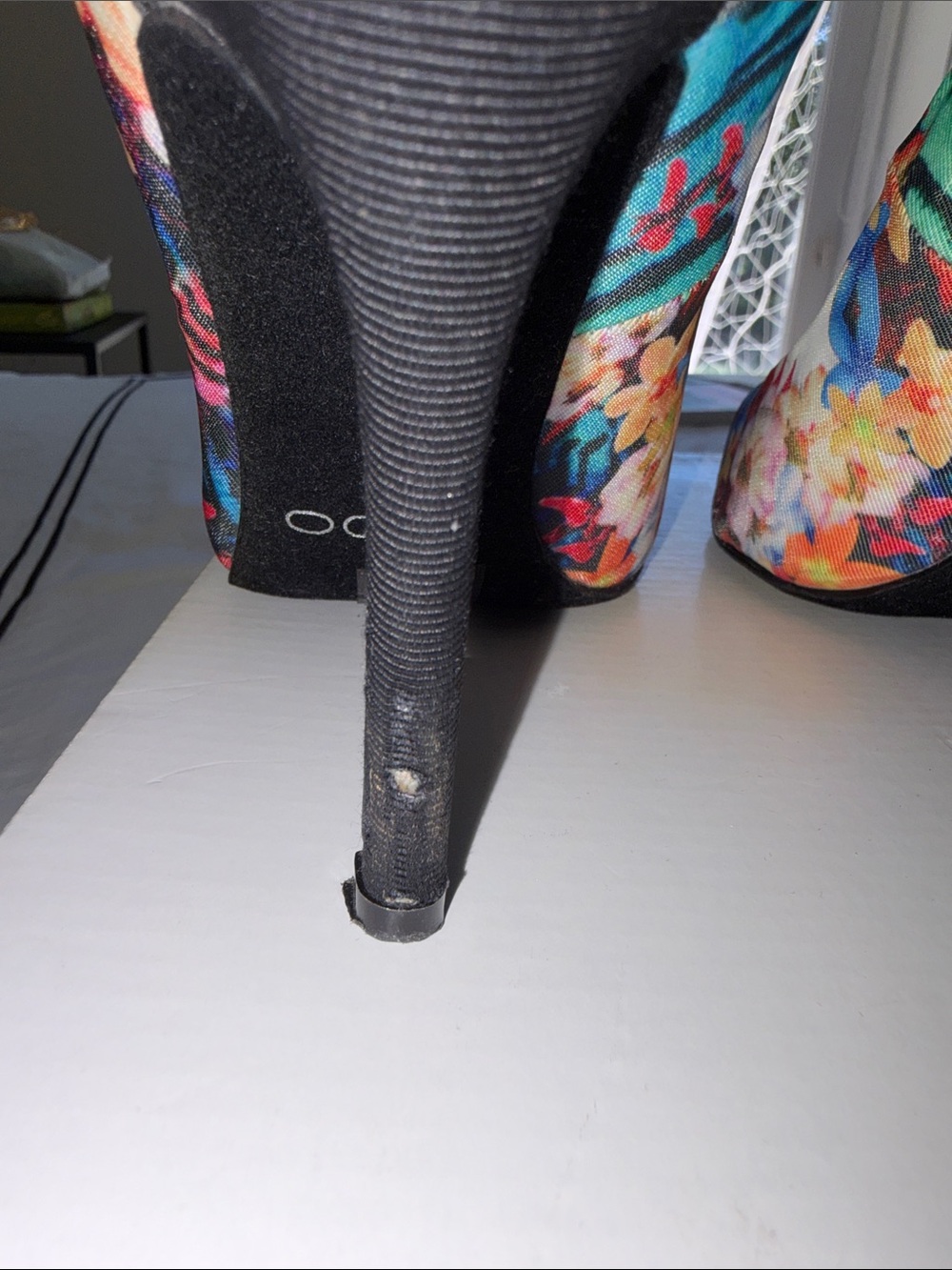 Aldo Floral Multi-Color Pointed Toe Pumps - Picture 4 of 5